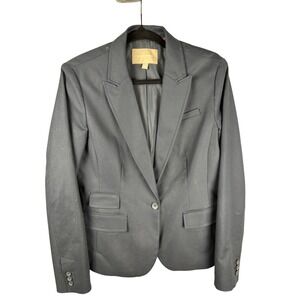 Banana Republic Black Blazer Womens 10 Tailored Workwear Classic Office Jacket‎